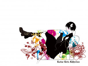 Картинка аниме guitar girls addiction