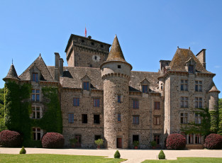 Картинка chateau de pesteil france города дворцы замки крепости