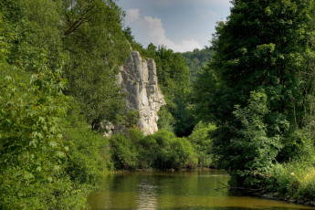 Картинка германия бавария природа реки озера река лес горы