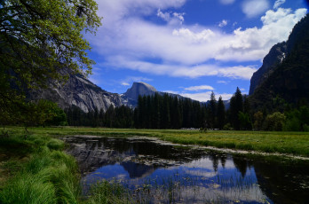 Картинка yosemite national park california природа реки озера йосемити калифорния река горы деревья
