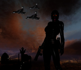 Картинка 3д+графика фантазия+ fantasy оружие воин