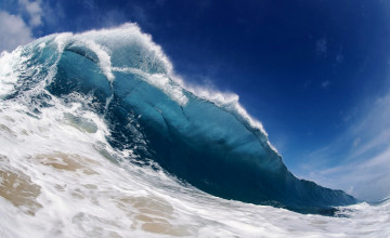 Картинка оаху +гавайи природа моря океаны море волны небо пена
