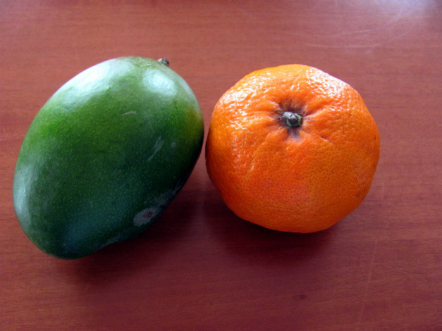 Обои картинки фото еда, фрукты,  ягоды, мандарин, манго