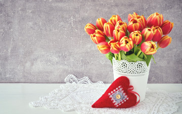 Картинка праздничные день+святого+валентина +сердечки +любовь сердечко цветы фон