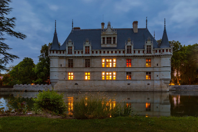 Обои картинки фото chateau azay le rideau, города, замки франции, chateau, azay, le, rideau