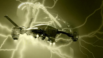 Картинка terminator+3 +rise+of+the+machines 3д+графика космические+корабли +звездолеты+ spaceships +starships летательный аппарат