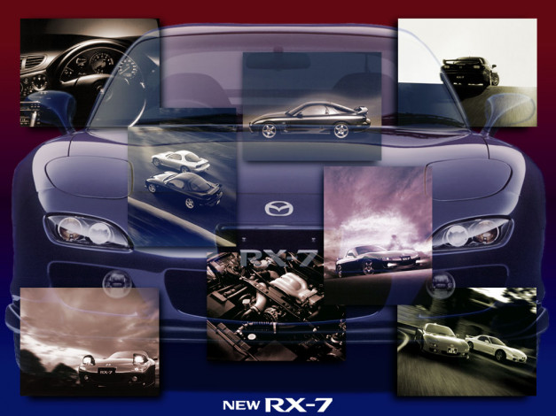 Обои картинки фото mazda, rx7, автомобили
