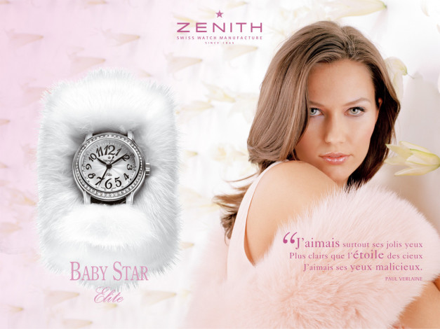 Обои картинки фото zenith, baby, doll, watches, бренды