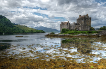 Картинка eilean+donan+castle +scotland города замок+эйлен-донан+ шотландия замок