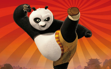обоя мультфильмы, kung fu panda, персонаж