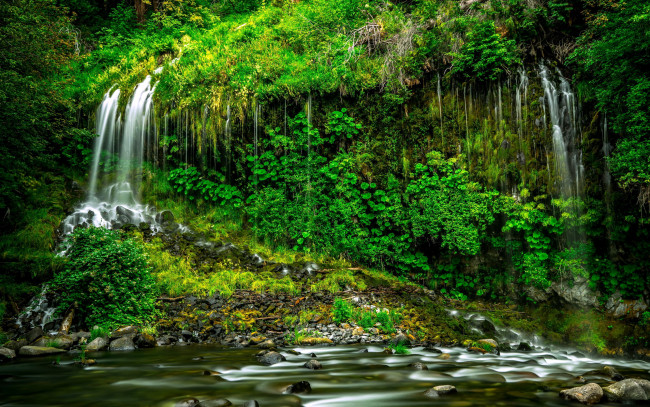 Обои картинки фото природа, водопады, водопад, река