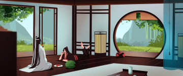 Картинка аниме mo+dao+zu+shi вэй усянь лань ванцзы арбуз