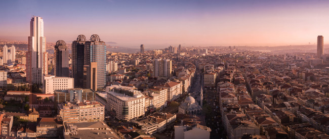 Обои картинки фото города, стамбул , турция, стамбул, город, панорама, здания