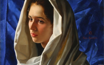 Картинка arsen kurbanov girl in white shawl рисованные люди