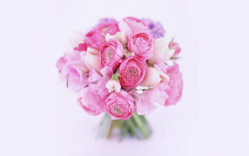 Картинка цветы букеты композиции розовый
