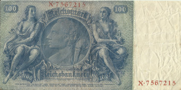 Картинка разное золото купюры монеты банкнота деньги рейхсмарка германия