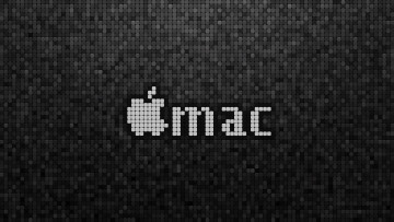 обоя компьютеры, mac os, логотип