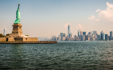 Картинка города нью-йорк+ сша metropolis new york statue of liberty
