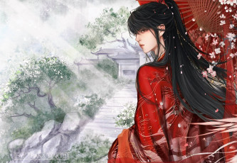 Картинка аниме mo+dao+zu+shi вэй усянь гусу лань зонт