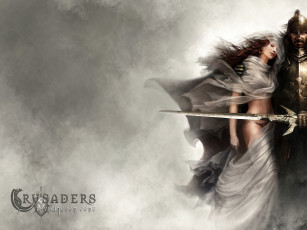 Картинка видео+игры crusaders +thy+kingdom+come рыцарь меч девушка