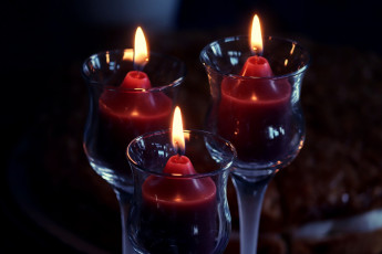 Картинка разное свечи стеклянные подсвечники огоньки