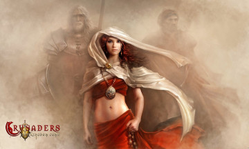 Картинка видео+игры crusaders +thy+kingdom+come женщина накидка украшения