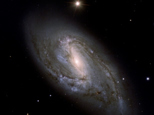 Картинка галактика m66 космос галактики туманности
