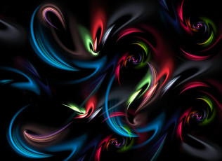 Картинка 3д графика fractal фракталы цвета фрактал тёмный узор
