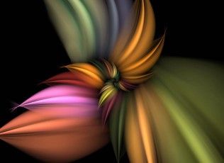Картинка 3д графика fractal фракталы цвета тёмный узор фрактал