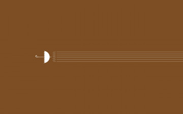 Картинка векторная графика зонтик полосы коричневый