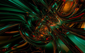 Картинка core 3д графика fractal фракталы узор краски