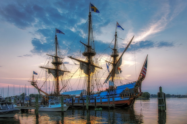 Обои картинки фото kalmar, швеция, корабли, парусники, парусник, море