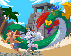 Картинка рисованные животные сказочные мифические драконы кастаники