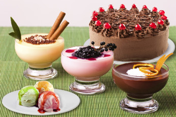 обоя еда, разное, dessert, глазурь, десерт, торт, сладости, мороженое, крем, шоколадный