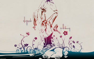 Картинка by+geminis аниме red+garden цепь девушка бабочка розы ошейник цветы kate ashley