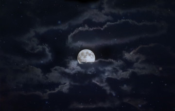 Картинка разное компьютерный+дизайн ночь облака луна