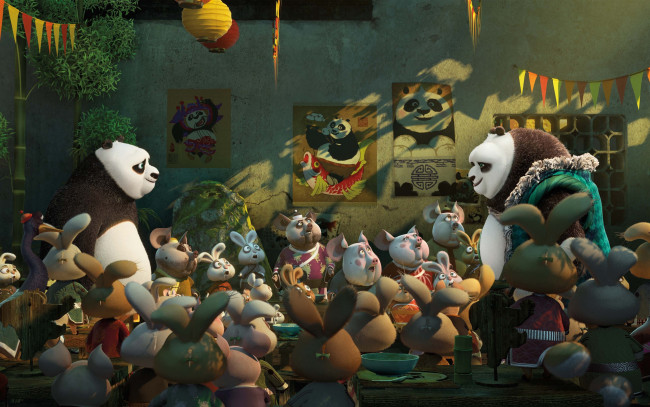 Обои картинки фото kung fu panda 3, мультфильмы, панда