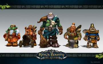Картинка видео+игры king`s+bounty +the+legend персонажи гномы