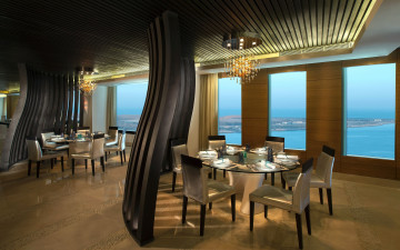 Картинка интерьер кафе +рестораны +отели люстры ресторан столики стулья