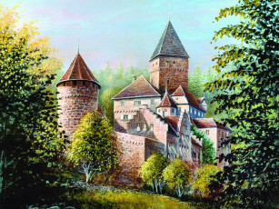 Картинка замок фэнтези замки