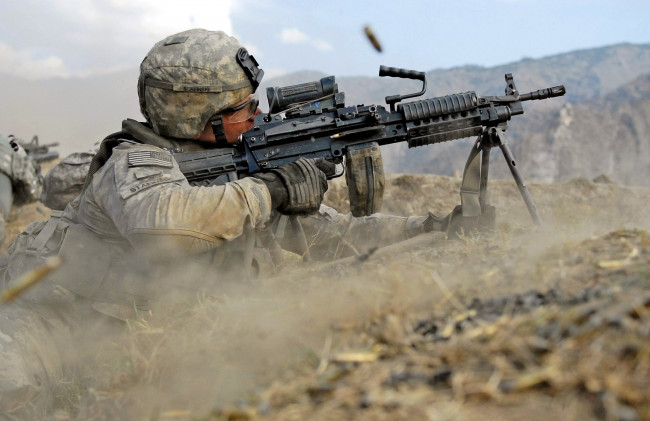 Обои картинки фото оружие, армия, спецназ, стрельба, солдат