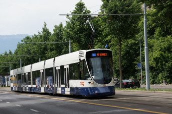 Картинка техника трамваи рельсы город трамвай