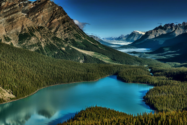Обои картинки фото природа, реки, озера, горы, озеро, лес