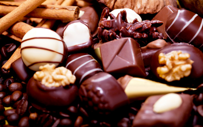 Обои картинки фото еда, конфеты,  шоколад,  сладости, ассорти