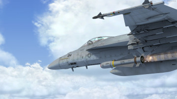 Картинка 3д+графика армия+ military самолет полет