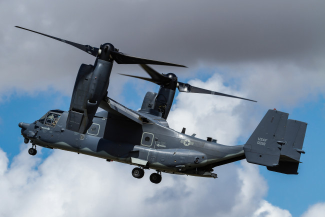 Обои картинки фото bell-boeing cv-22b osprey, авиация, другое, вертушка