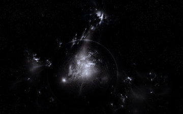 Картинка космос арт тьма туманности звезды