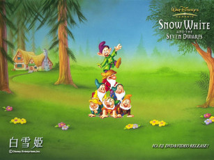 обоя мультфильмы, snow, white, and, the, seven, dwarfs, disney, гномы