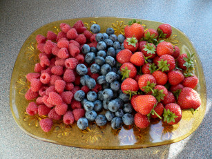 обоя еда, фрукты, ягоды, клубника, малина, черника
