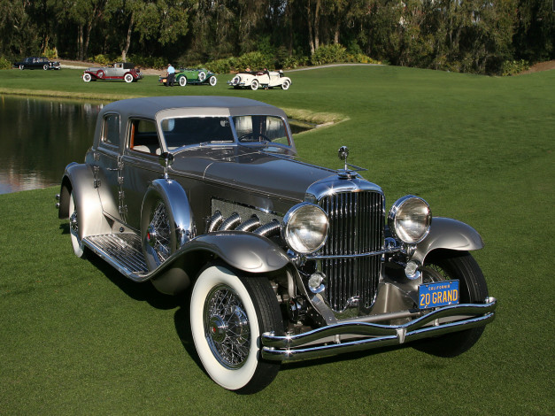 Обои картинки фото duesenberg, sj, 513, arlington, torpedo, sedan, ``twenty, grand``, 1933, автомобили, ретро